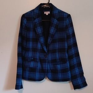 Blue Plaid Blazer